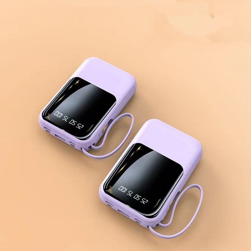 自带4线20000毫安快充充电宝便携大容量适用OPPO华为苹果移动电源