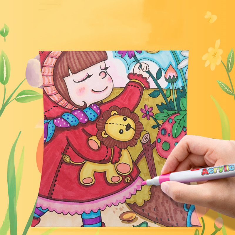 【签到+天降7.9】水彩笔儿童绘画12色