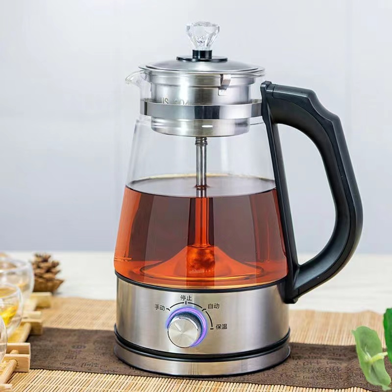 煮茶器黑茶普洱蒸汽式自動玻璃養生壺保溫電茶壺電熱水壺