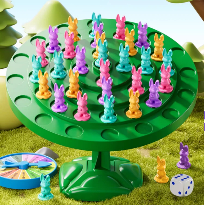太空人青蛙平衡树儿童桌面游戏叠乐益智早教思维玩具专注力男女孩