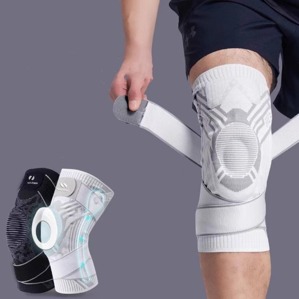 运动护膝篮球专业绑带护具夏季户外半月板加压登山跑步工厂x