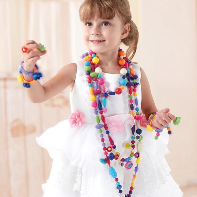 纳奇百变波普串珠儿童玩具宝宝穿珠子绕珠益智女孩女童新年礼物