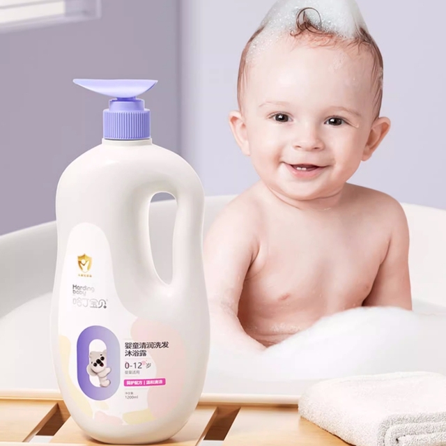哈丁宝贝洗发水沐浴露二合一1.2LX1瓶新生婴儿宝宝专用儿童沐浴乳