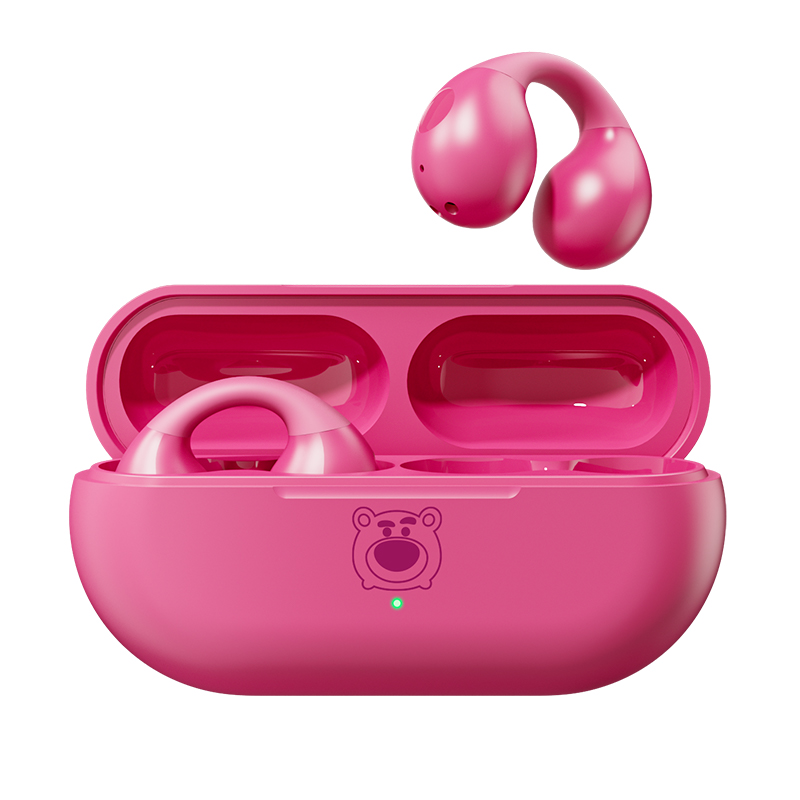 迪士尼藍牙耳機無線夾耳式運動降噪骨傳導不入耳适用華為蘋果小米