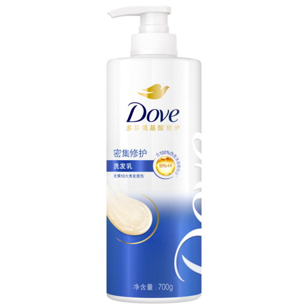 多芬密集滋养水润长发修护乳秀发赋活瓶洗发露精华素700g多香型