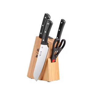 张小泉刀具厨房套装组合水果刀切菜刀全套家用刀架菜板砍切片菜刀