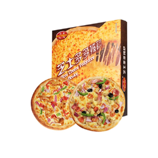 【朱丹推荐】汉帝披萨成品7英寸加热即食早餐多口味速食比萨饼