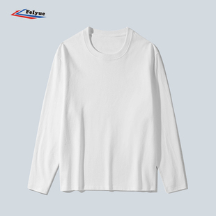 Feiyue/飞跃 2024春季新款230g长袖纯棉T恤男女同款印花长袖上衣