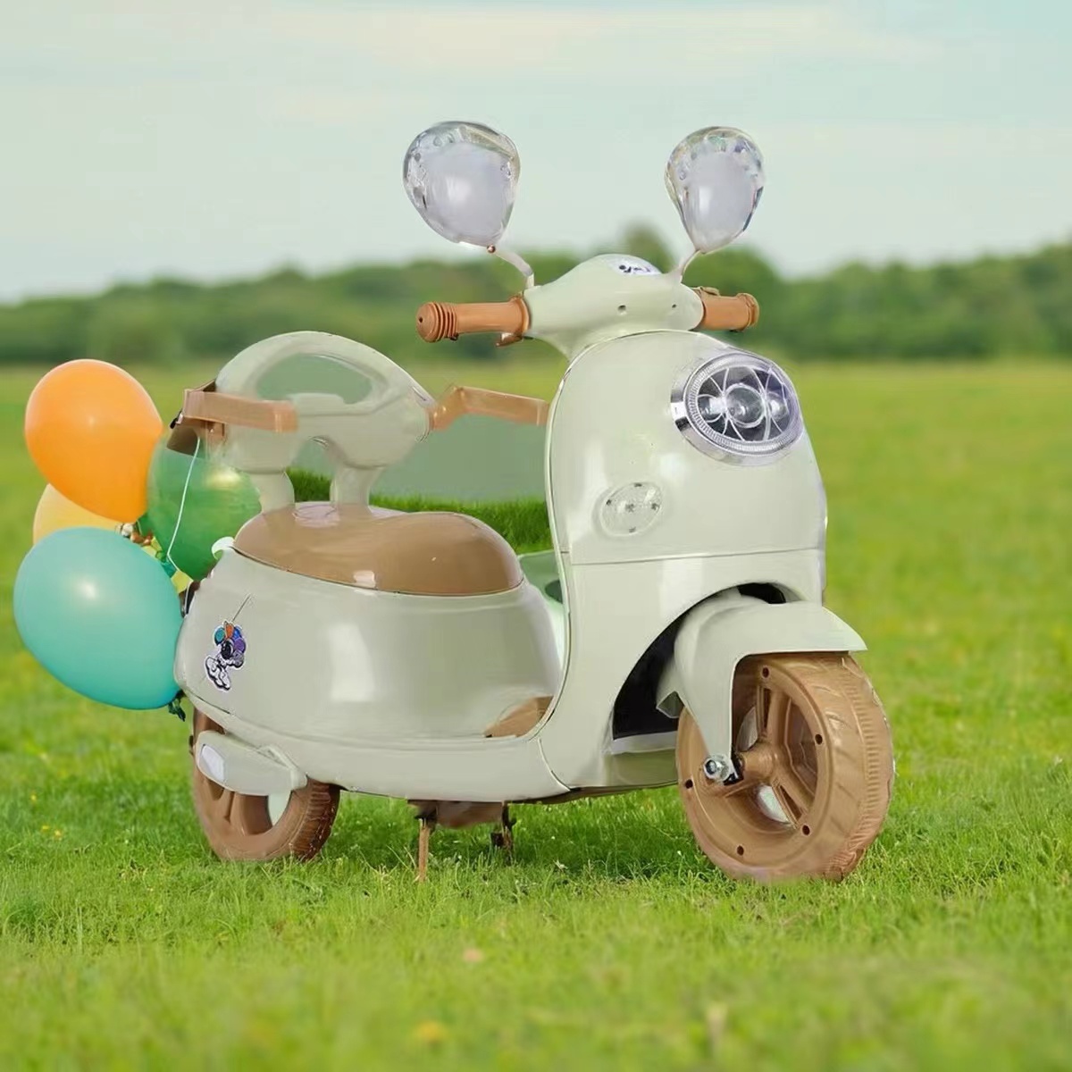 儿童电动摩托车三轮车男女孩宝宝电瓶车小孩可坐人遥控充电玩具车