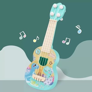儿童可弹奏心型尤克里里初学国潮风儿童玩具吉他启蒙早教音乐礼品