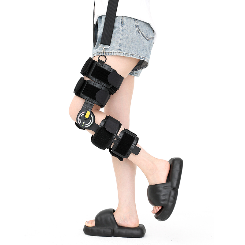 仁和可调节膝关节固定支具半月板膝盖骨折支架韧带腿部下肢外护具