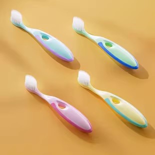 儿童高密软毛52孔4支装牙刷3到6-12岁宝宝婴幼儿青少年专用护齿