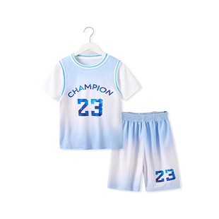 儿童速干运动套装篮球服男童夏装2024夏季新款运动套装宝宝薄款