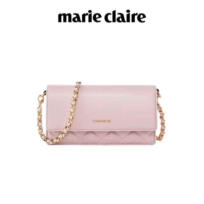 法国Marie Claire嘉人品牌菱格链条包羊皮女包高级感单肩斜挎包包