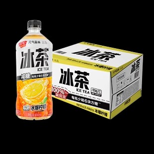 900ml*12瓶【元气森林】冰茶减糖柠檬