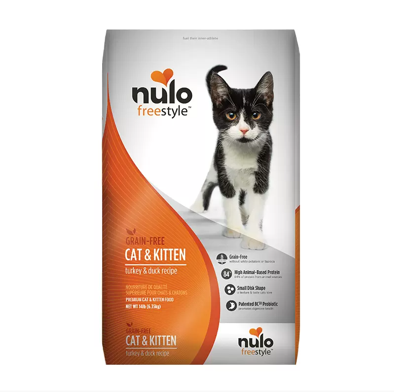 【自营】【囤货装】Nulo自由天性14磅6.35kg火鸡鸭肉幼猫成猫猫粮