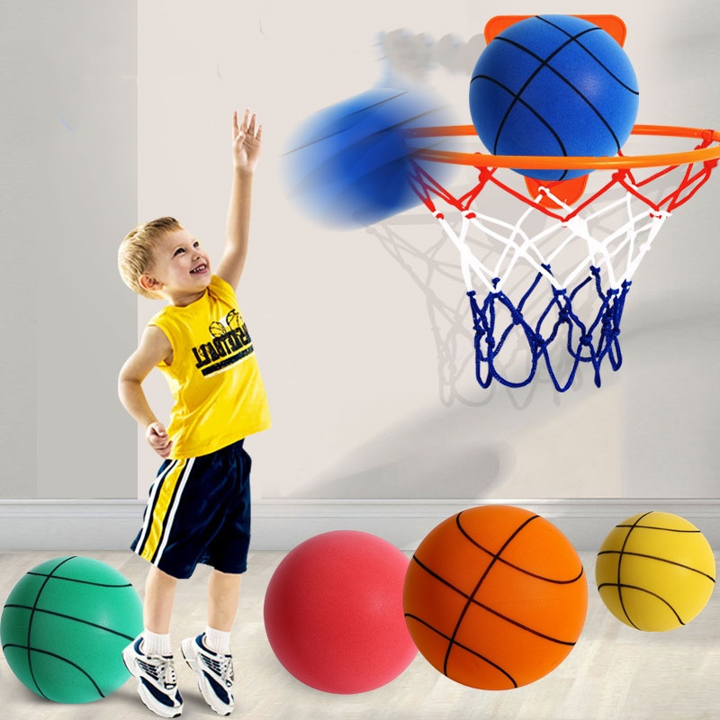 【六一】室内静音球儿童无声拍拍球静音篮球成人7号球