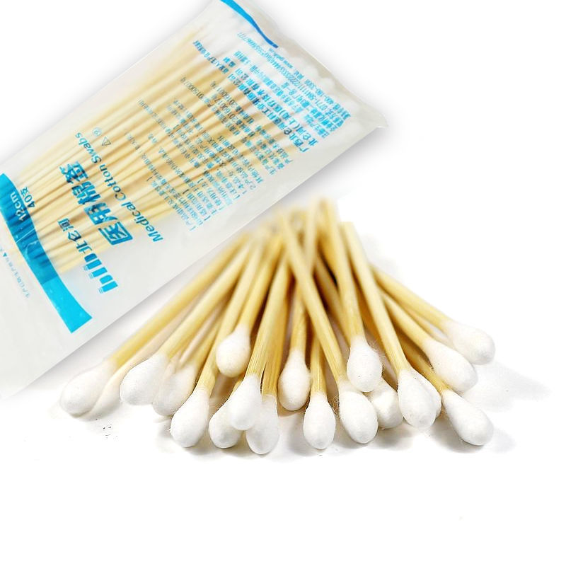 北仑河医用棉签一次性棉球12cm40支单头棉签12cm40只袋50袋