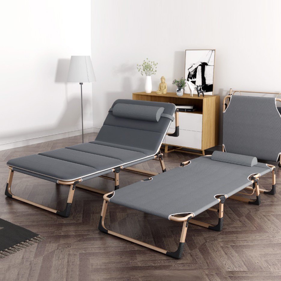 折叠床午休床军床办公室躺椅坐靠躺一床多用