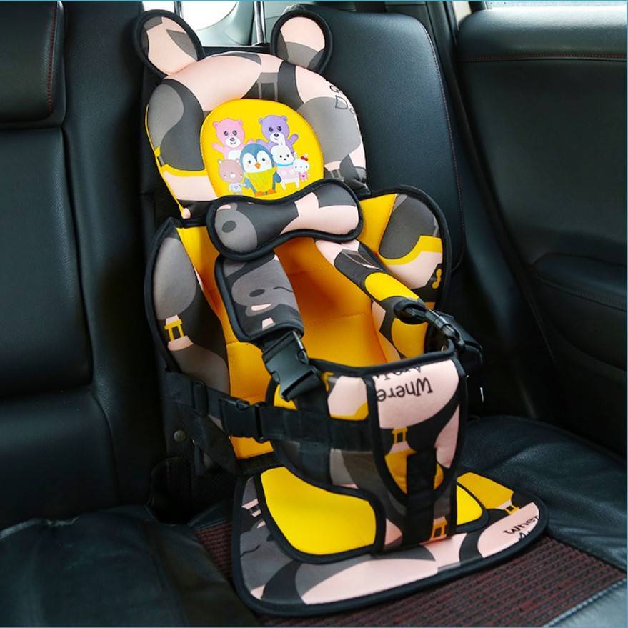 儿童安全座椅简易便携折叠婴儿bb宝宝三轮电汽车载增高坐垫0-6岁
