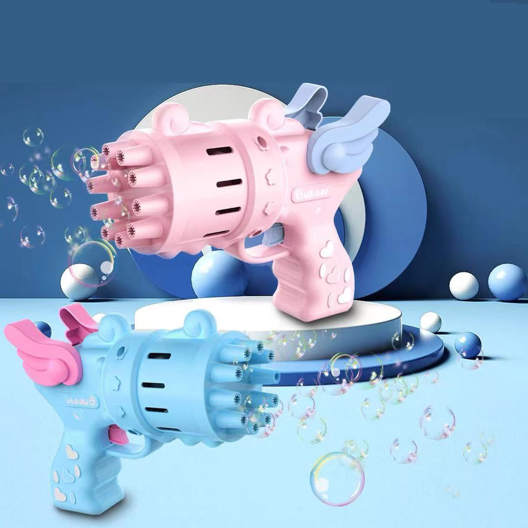 儿童趣味加特林泡泡枪抖音爆款电动玩具