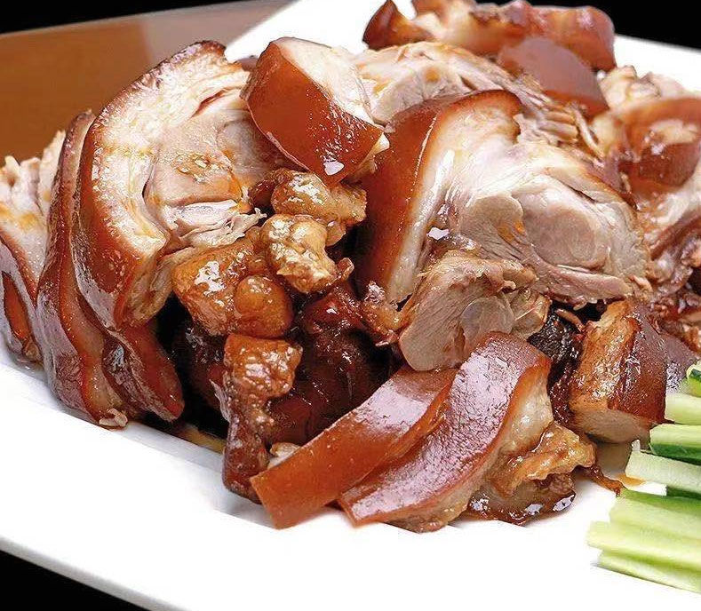 脱骨肘子肉熟食五香猪肘子肉开袋即食真空包装卤味猪蹄膀下酒菜