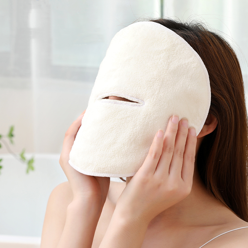 热敷毛巾敷脸巾带挂绳面膜罩敷面巾蒸脸巾美容洁面加热湿脸敷眼睛